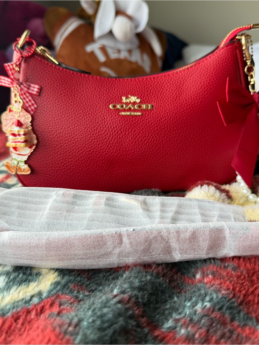 Coach Teri shoulder bag in red - Picture 6 of 8